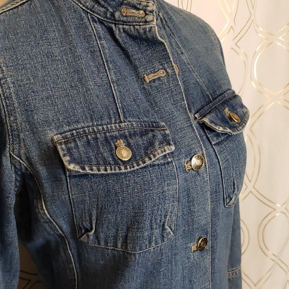 First Issue by Liz Claiborne Denim Jacket M - Picture 2 of 6